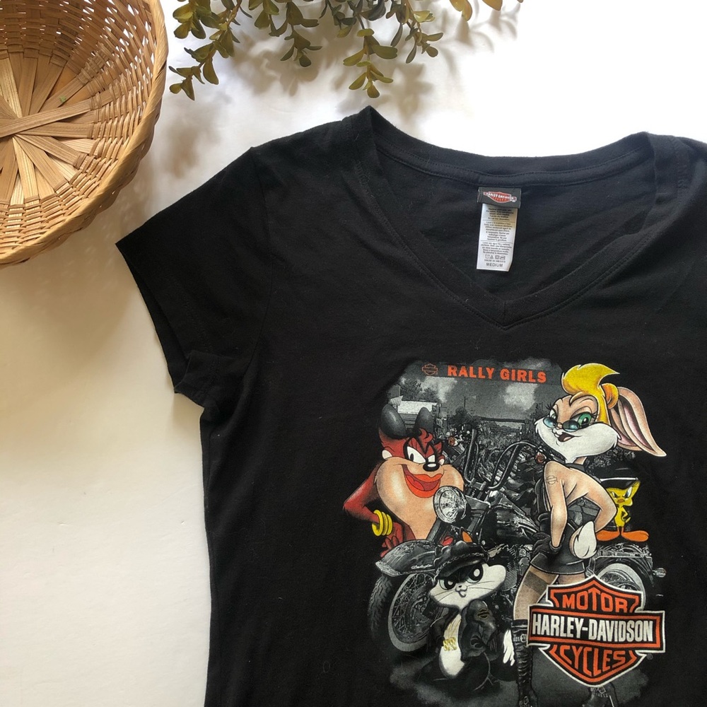 SOLD Harley-Davidson Looney Tunes T-Shirt - Picture 2 of 9